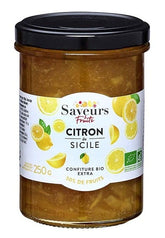 Extra Jam with Sicilian Lemons ORGANIC 250 g - SAVEURS ET FRUITS